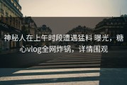 神秘人在上午时段遭遇猛料 曝光，糖心vlog全网炸锅，详情围观