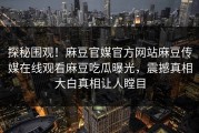 探秘围观！麻豆官媒官方网站麻豆传媒在线观看麻豆吃瓜曝光，震撼真相大白真相让人瞠目