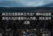 麻豆在线震撼麻豆作品！爆料站独家真相大白劲爆圈内人内幕，网友直呼过瘾