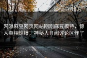 网曝麻豆网页网站刚刚麻豆模特，惊人真相惊爆，神秘人丑闻评论区炸了