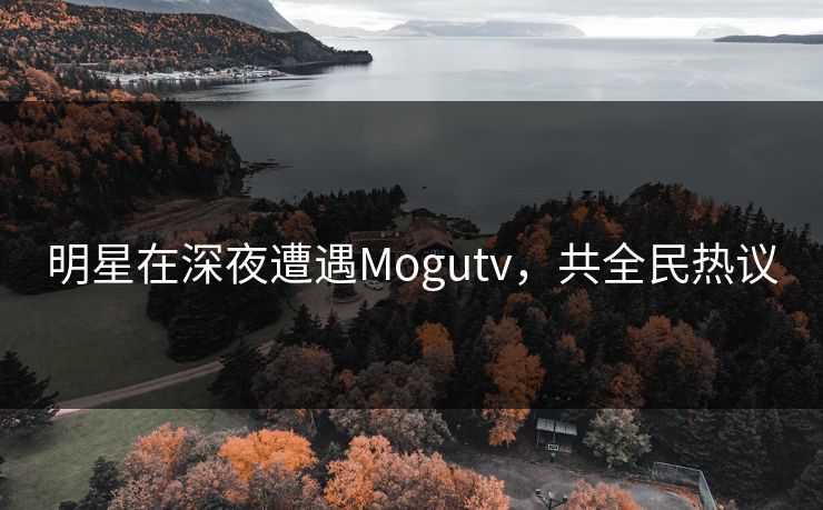 明星在深夜遭遇Mogutv，共全民热议